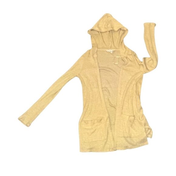 Pink Rose ribbed knit open cardigan sweater - Picture 3 of 5